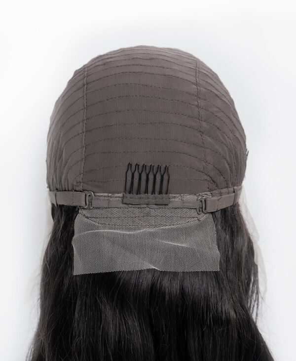 front lace human wig - 26" natural black.