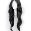 front lace human wig - 26" natural black.