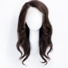 front lace human wig - 14" chocolate brown.
