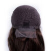 front lace human wig - 18" chocolate brown.