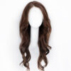 front lace human wig - 20" medium brown.