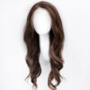 front lace human wig - 20" medium brown.