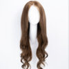 front lace human wig - 24" light brown.