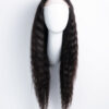 wavy human wig - 22” natural black.