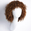 curly human wig - 10” caramel balayage.