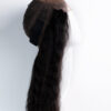 wavy human wig - 22” natural black.