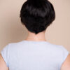 Short Wedge Human Wig - 6” Natural Black.