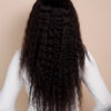 wavy human wig - 22” natural black.