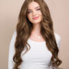 front lace human wig - 24" light brown.