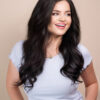 front lace human wig - 20" natural black.