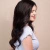 front lace human wig - 20" natural black.