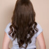 front lace human wig - 20" medium brown.