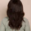 front lace human wig - 14" chocolate brown.