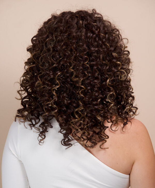 vegan fiber curly balayage wig 16".