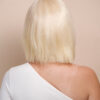 bob wig with fringe - 10" platinum blonde.