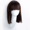 bob wig with fringe - 10" natural black.