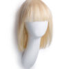 bob wig with fringe - 10" platinum blonde.