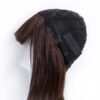 bob wig with fringe - 10" natural black.