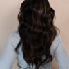 front lace human wig - 20" mocha brown balayage.