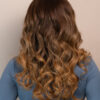 front lace human wig - 20" chestnut blonde balayage.