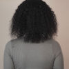 front lace human wig - 12" 3A curly natural black.