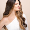 vegan fiber caramel balayage moneypiece wig 24".