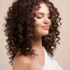 vegan fiber curly balayage wig 16".