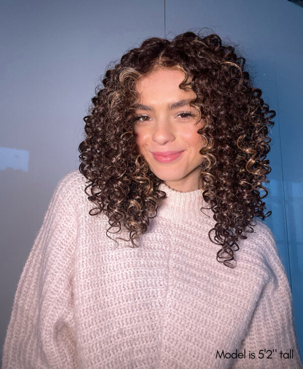 vegan fiber curly balayage wig 16".
