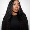 wavy human wig - 22” natural black.