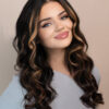 front lace human wig - 20" blonde moneypiece with balayage.
