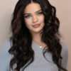 front lace human wig - 20" mocha brown balayage.