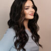 front lace human wig - 20" mocha brown balayage.