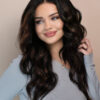 front lace human wig - 20" mocha brown balayage.