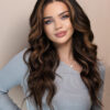 front lace human wig - 20" caramel balayage.
