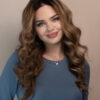 front lace human wig - 20" ash brown balayage.