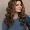 front lace human wig - 20" ash brown balayage.