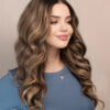 front lace human wig - 20" ash blonde balayage.
