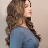 front lace human wig - 20" ash blonde balayage.