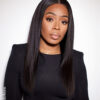 front lace human wig - 20" natural black.