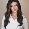 front lace human wig - 20" dark brown balayage