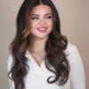 front lace human wig - 20" dark brown balayage