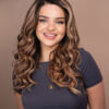put on & go pre-cut lace wavy human wig - 20" bronzed highlights