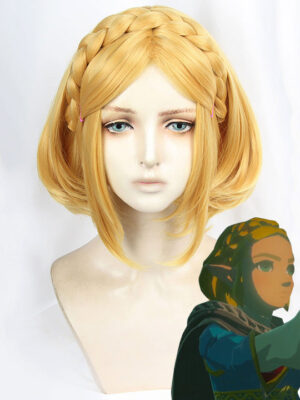 Princess Zelda Cosplay Wig - The Legend Of Zelda: Breath Of The Wild 2 Costume Wig -Golden