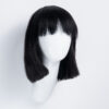 bob wig with fringe - 10" jet black.