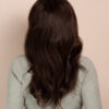 front lace human wig - 18" chocolate brown.