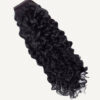curly ponytail - #1 jet black. - 20 inches