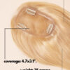 hair topper light blonde (#613).