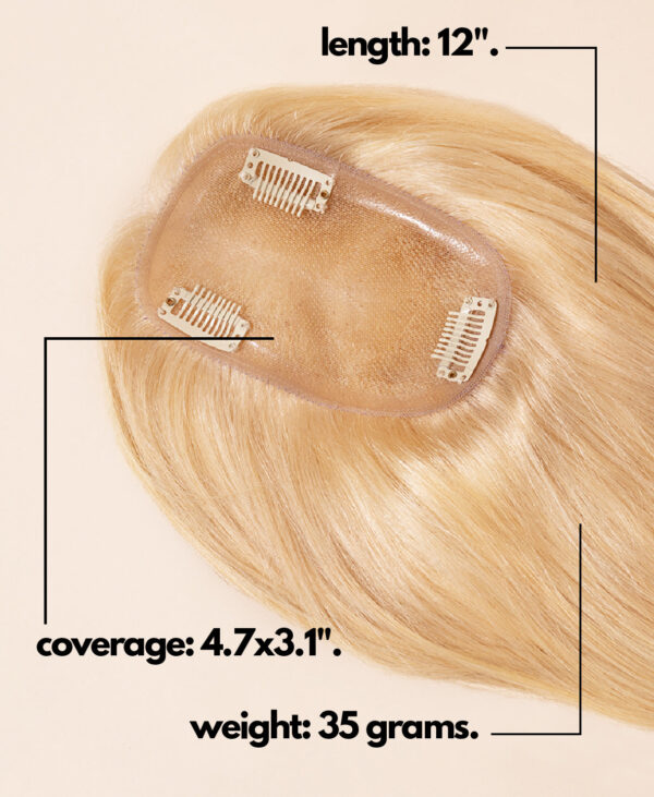 hair topper light blonde (#613).