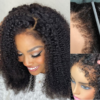 Extra 70% Off |Sunber 4C Kinky Edge Kinky Curly Human Hair Lace Wigs 7x5 Bye Bye Knots -  4C Kinky Edge-7x5 Bye Bye Knots / 20