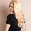 front lace human wig - 14" honey blonde.